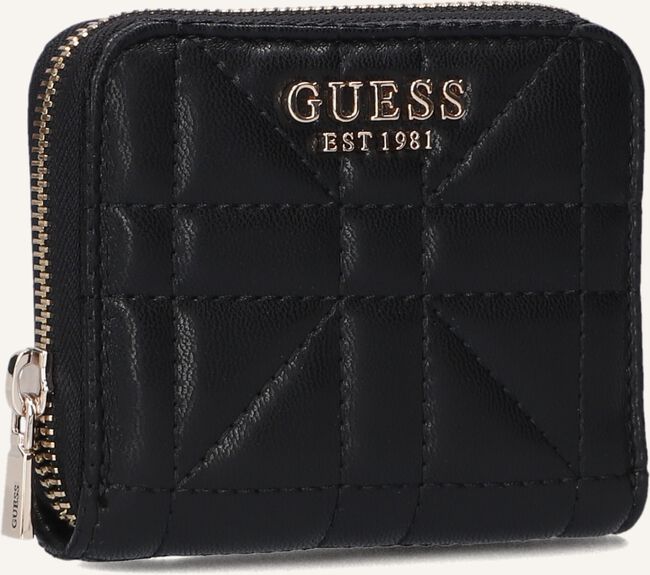 Zwarte GUESS Portemonnee ASSIA SLG SMALL ZIP AROUND Zwarte GUESS Portemonnee ASSIA SLG SMALL ZIP AROUND - large