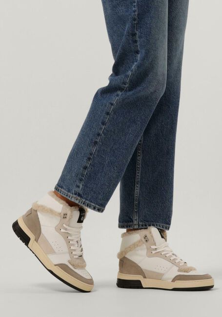 Taupe SHABBIES Hoge sneakers REVIN - large
