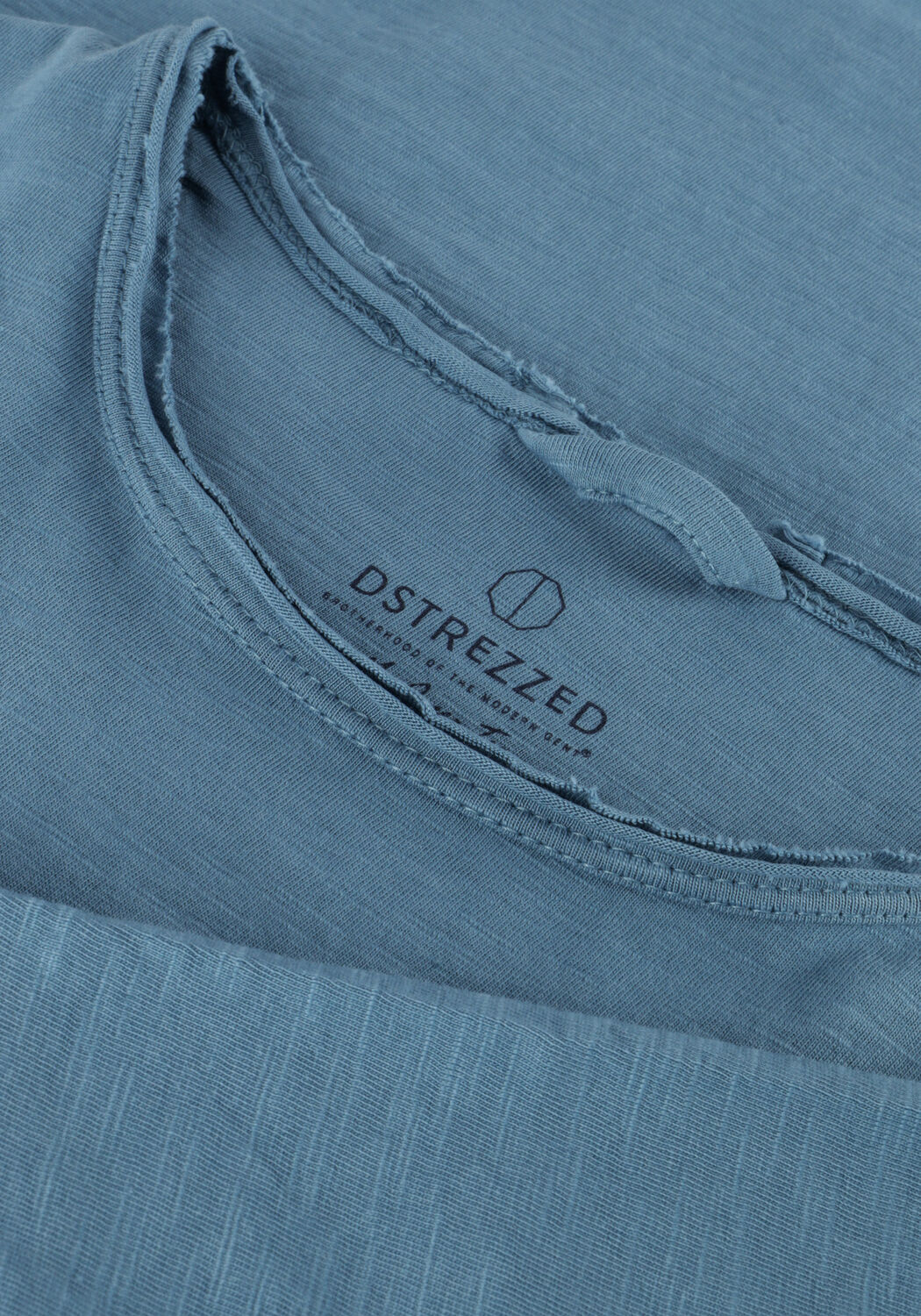 Blauwe DSTREZZED T-shirt DS_MC. QUEEN TEE - large