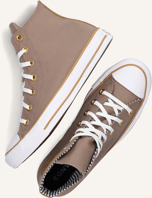 Taupe CONVERSE Hoge sneakers CHUCK TAYLOR ALL STAR HERRINGBONE Taupe CONVERSE Hoge sneakers CHUCK TAYLOR ALL STAR HERRINGBONE - large