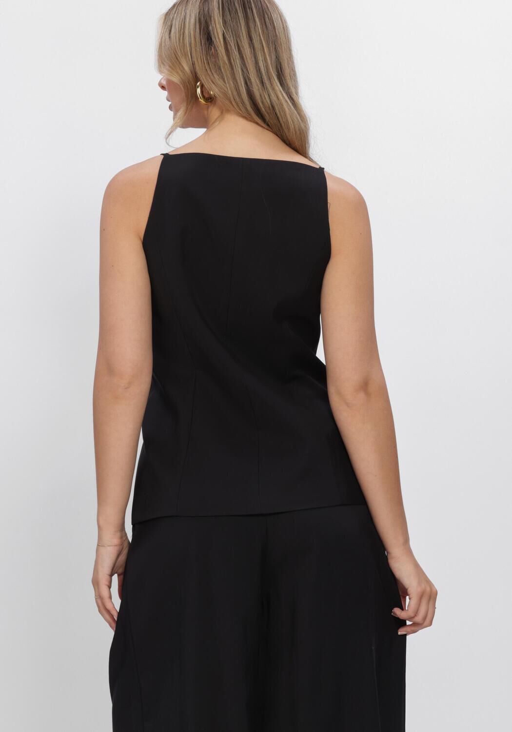 Zwarte WITHBLACK Tops & T-shirts WBLMARITSA WAISTCOAT - large