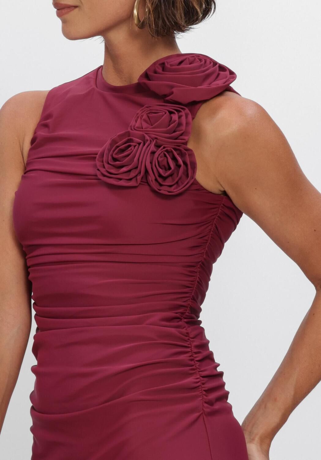 Bordeaux Y.A.S. Jurken YASDONA SL LONG DRESS - large