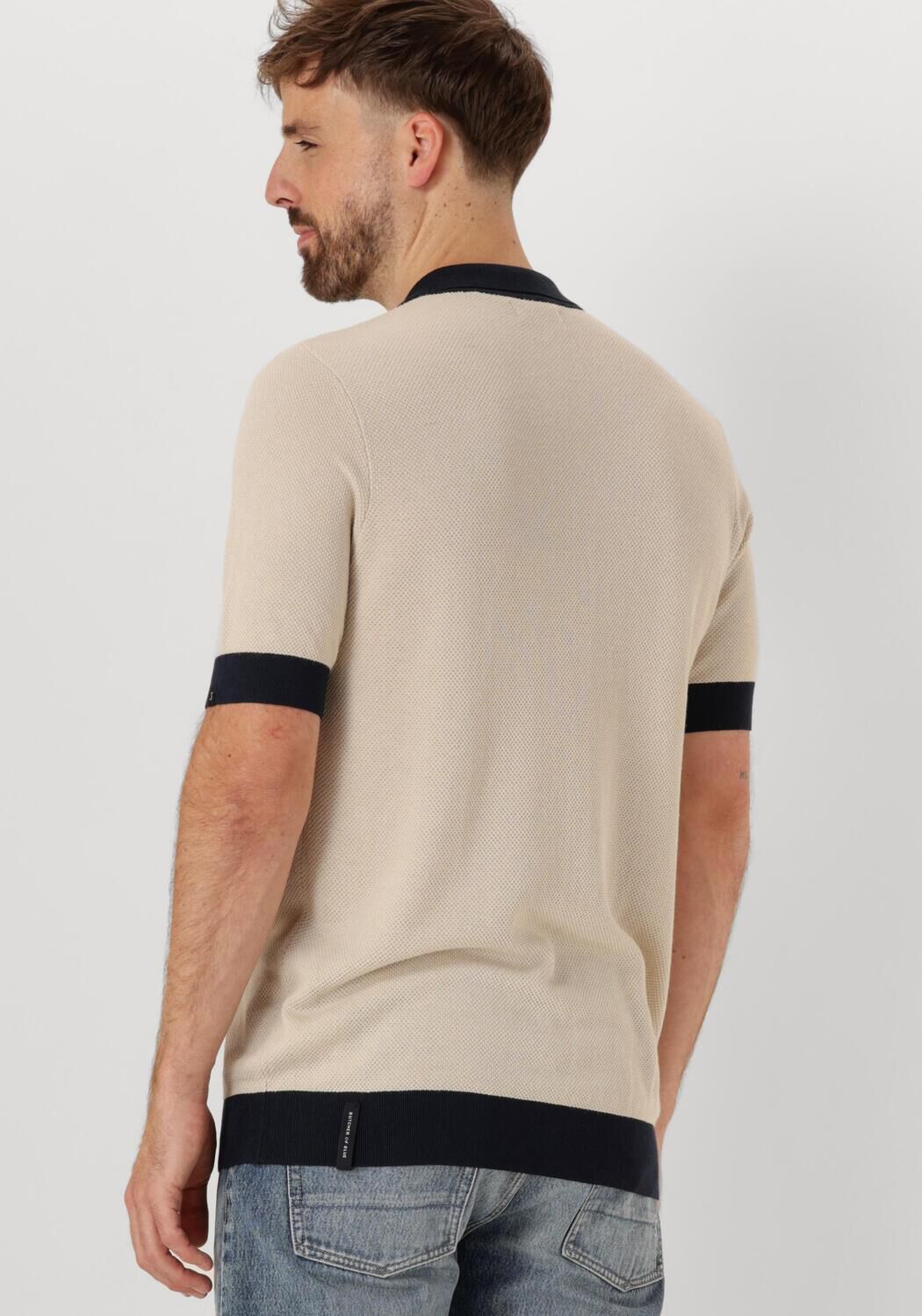 BUTCHER OF BLUE Heren Polo's & T-shirts Ripley Knit Polo Beige