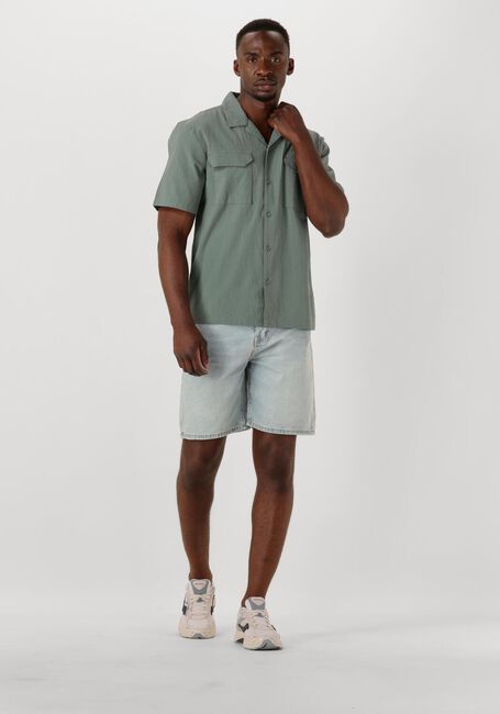 Lichtblauwe PURE PATH Shorts THE OWEN REGULAR FIT DENIM SHORTS - large