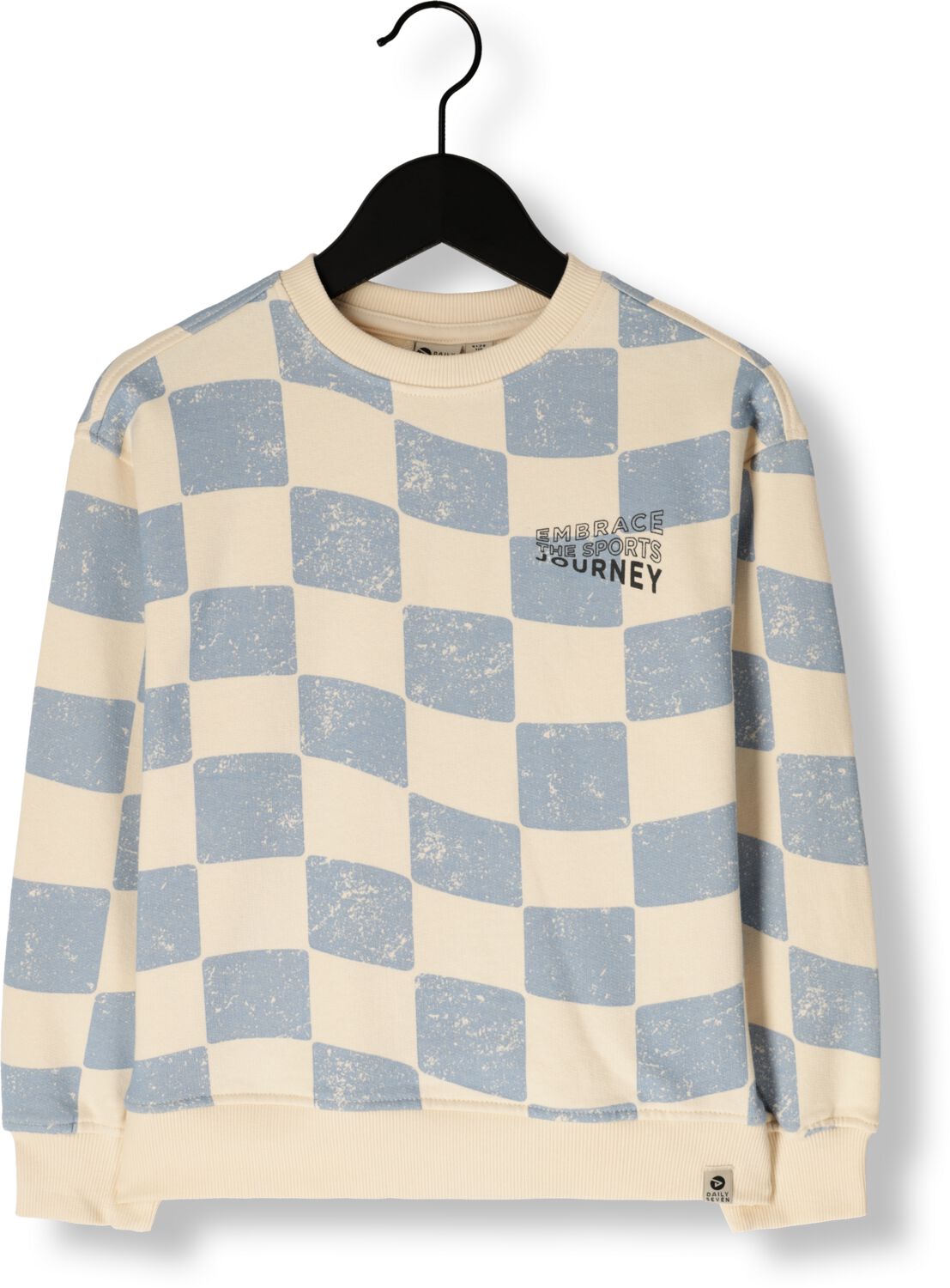 DAILY7 Jongens Truien & Vesten Oversized Sweater Check Print Ecru