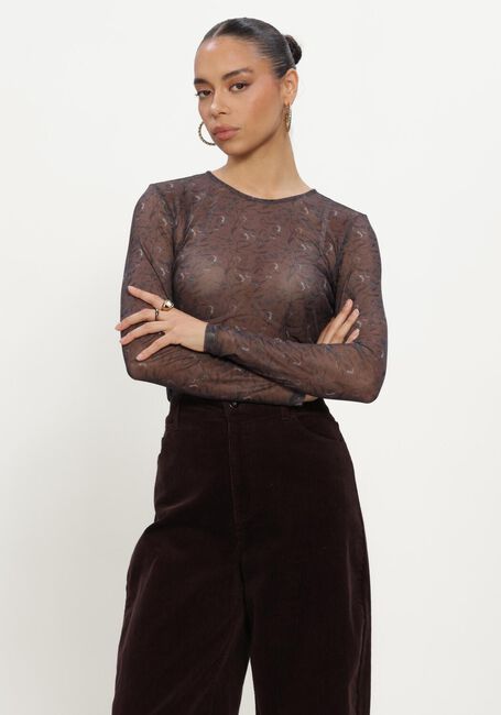 Bruine MSCH COPENHAGEN Top MSCHJANIE ILLENORA TOP - large