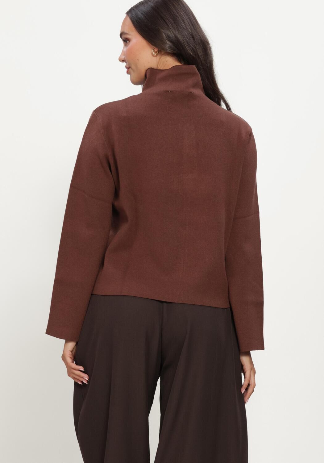 MINUS Dames Truien & Vesten Mslupi High Neck Knit Pullover Bruin