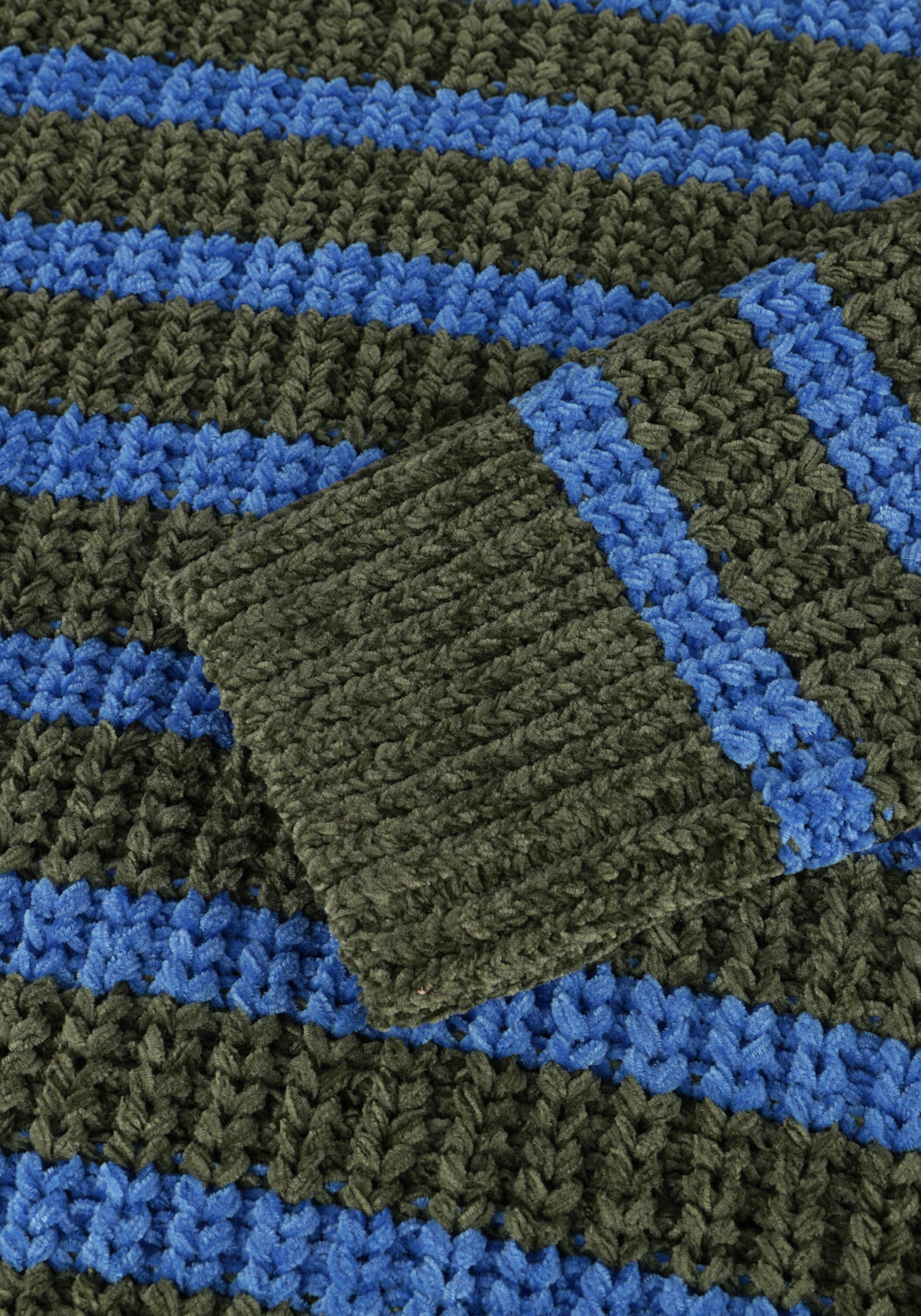 Groene SCOTCH & SODA Trui CHENILLE KNIT PULLOVER - large