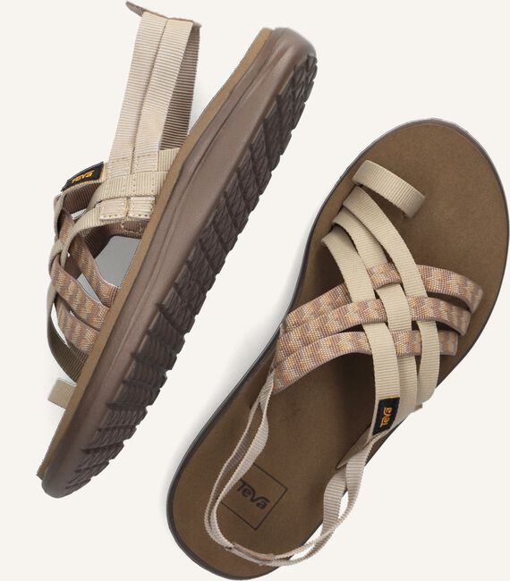 Taupe TEVA Platte sandalen W VOYA STRAPPY Taupe TEVA Platte sandalen W VOYA STRAPPY - large