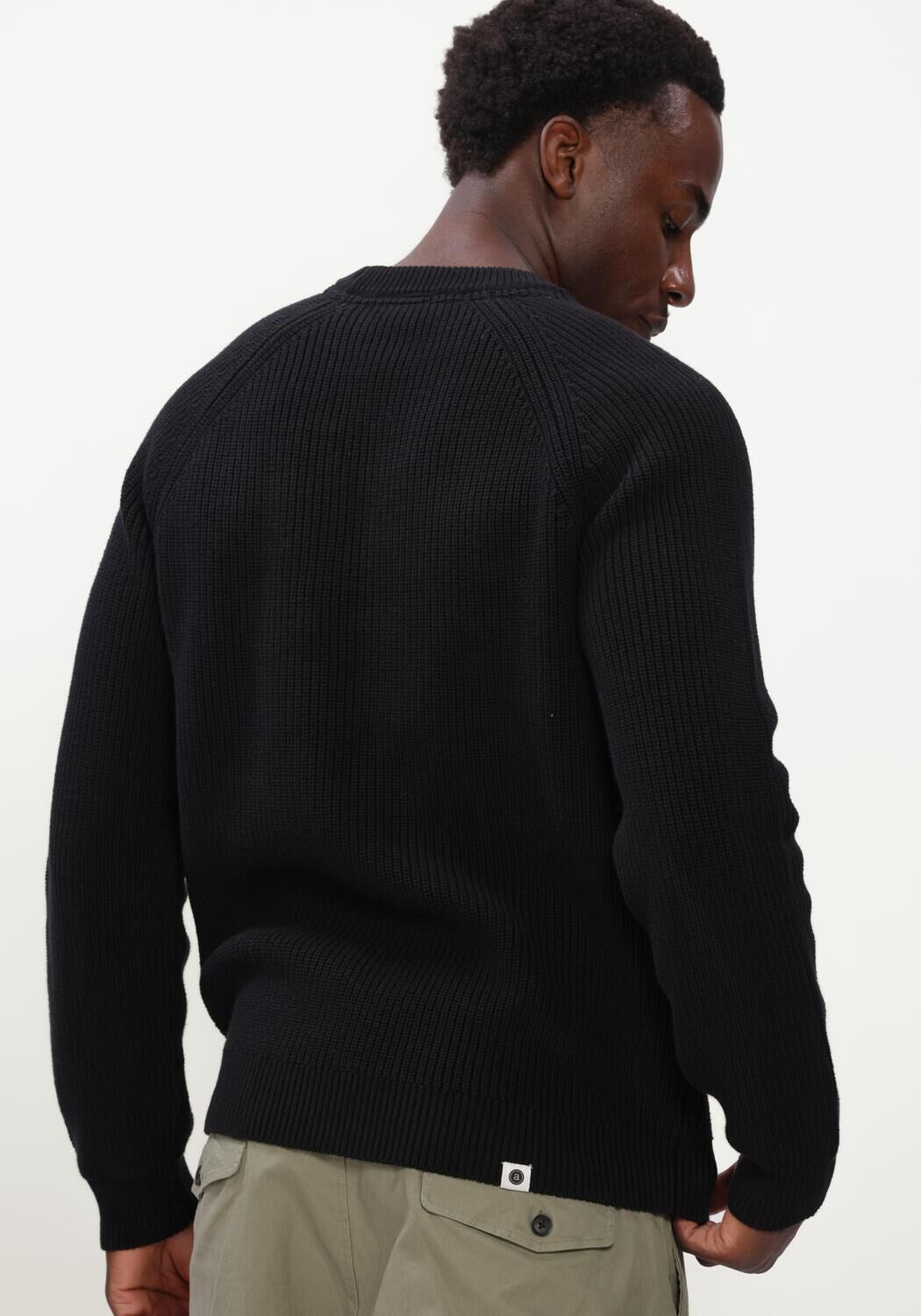 Zwarte ANERKJENDT Trui AKSUNE PATENT KNIT - large