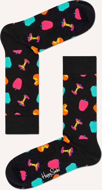 Zwarte HAPPY SOCKS Sokken APPLE Zwarte HAPPY SOCKS Sokken APPLE - large