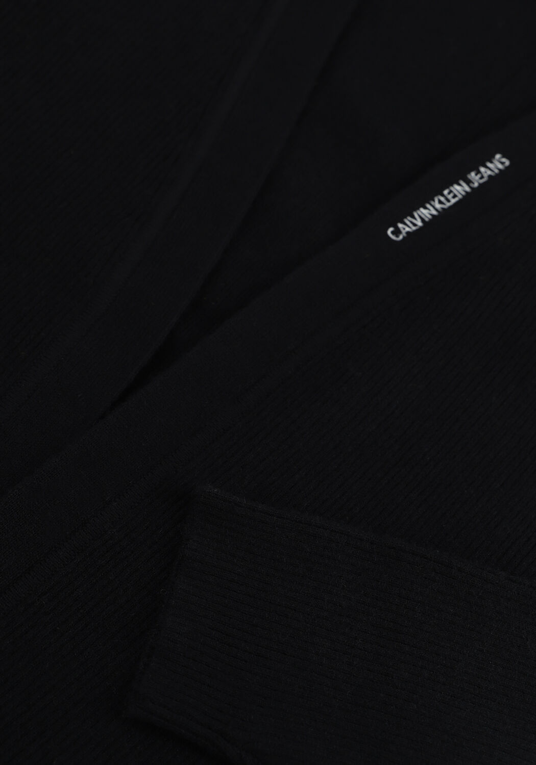 Zwarte CALVIN KLEIN Vest MICRO BRANDING LONG CARDIGAN - large