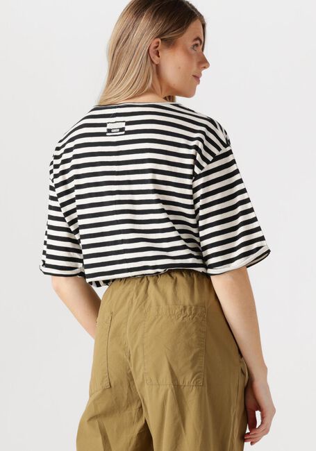 Witte PENN & INK Top T-SHIRT STRIPE - large