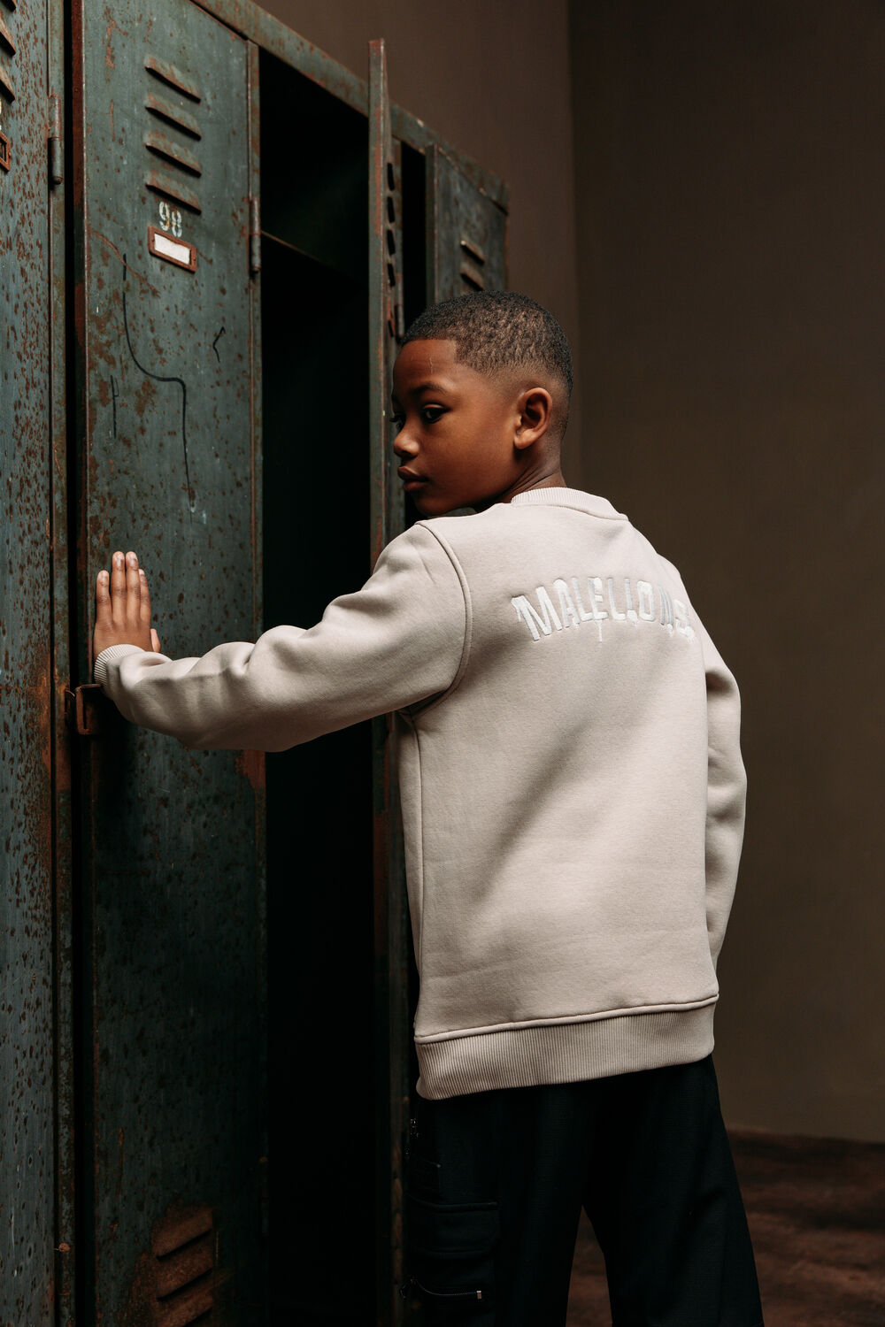 Beige MALELIONS Sweater PAINT SWEATER - large