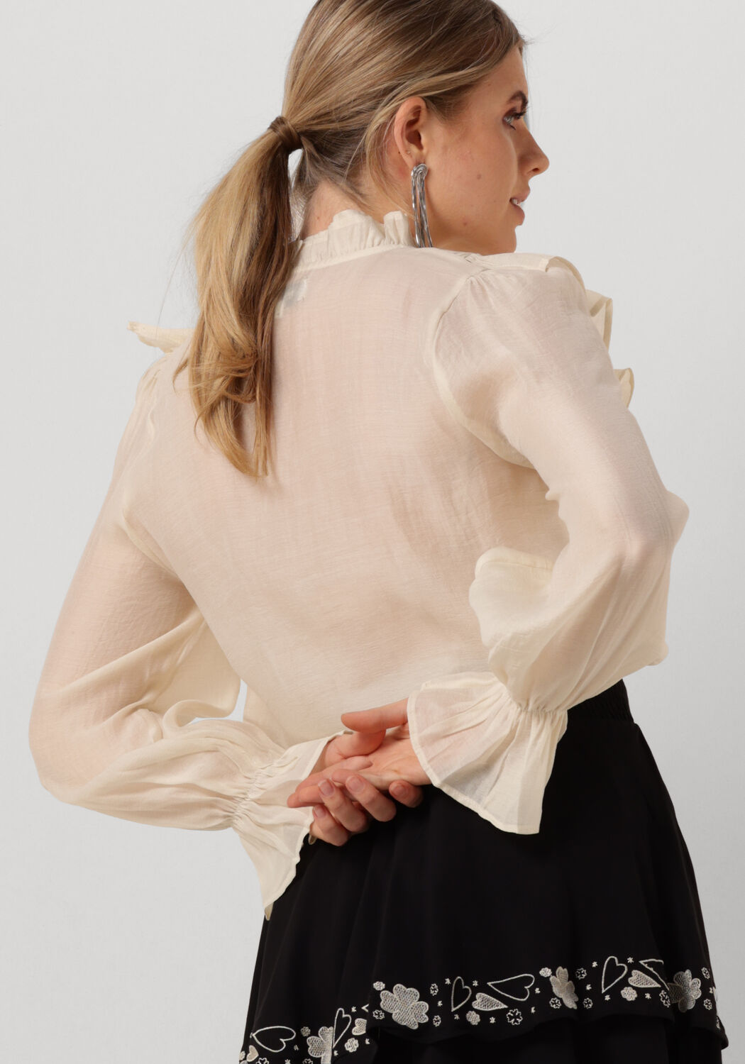 LOLLYS LAUNDRY Dames Blouses Springsll Shirt Ls Creme