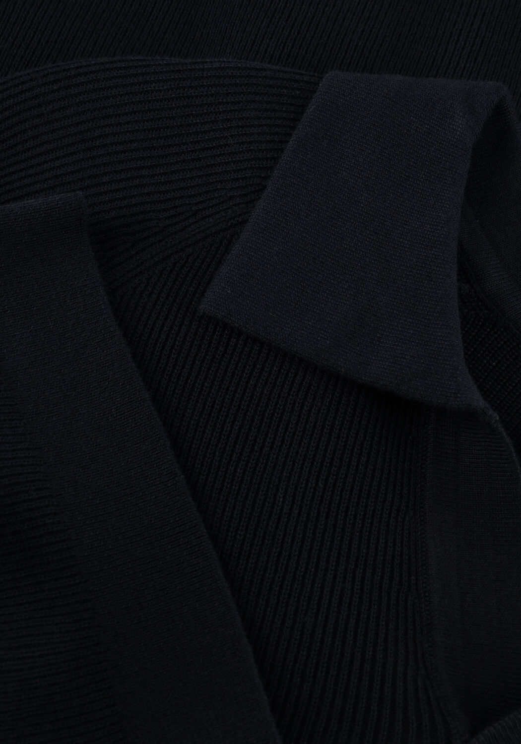 Donkerblauwe PROFUOMO Polo POLO OPEN COLLAR RIB - large