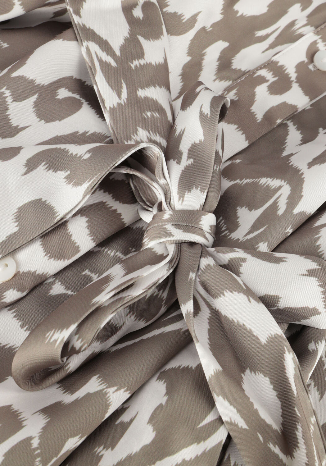 Taupe NOTRE-V Midi jurk SATIN DRESS ONE - large