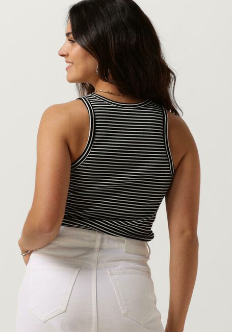 Zwarte CO'COUTURE Top SARA STRIPE RIB TANK TOP - large