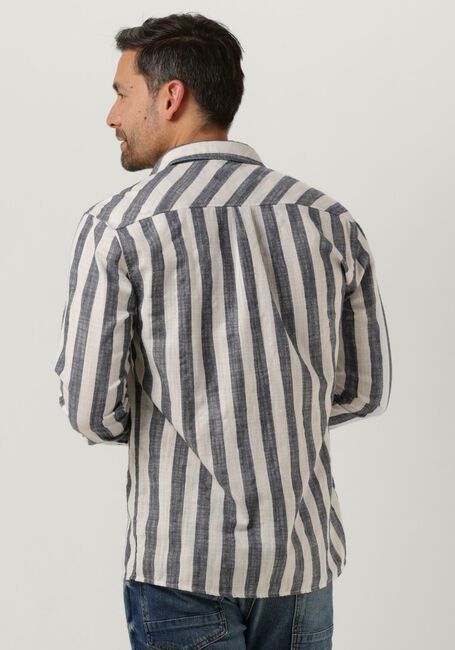Donkerblauwe ANERKJENDT Casual overhemd AKLEIF L/S STRIPE SHIRT - large