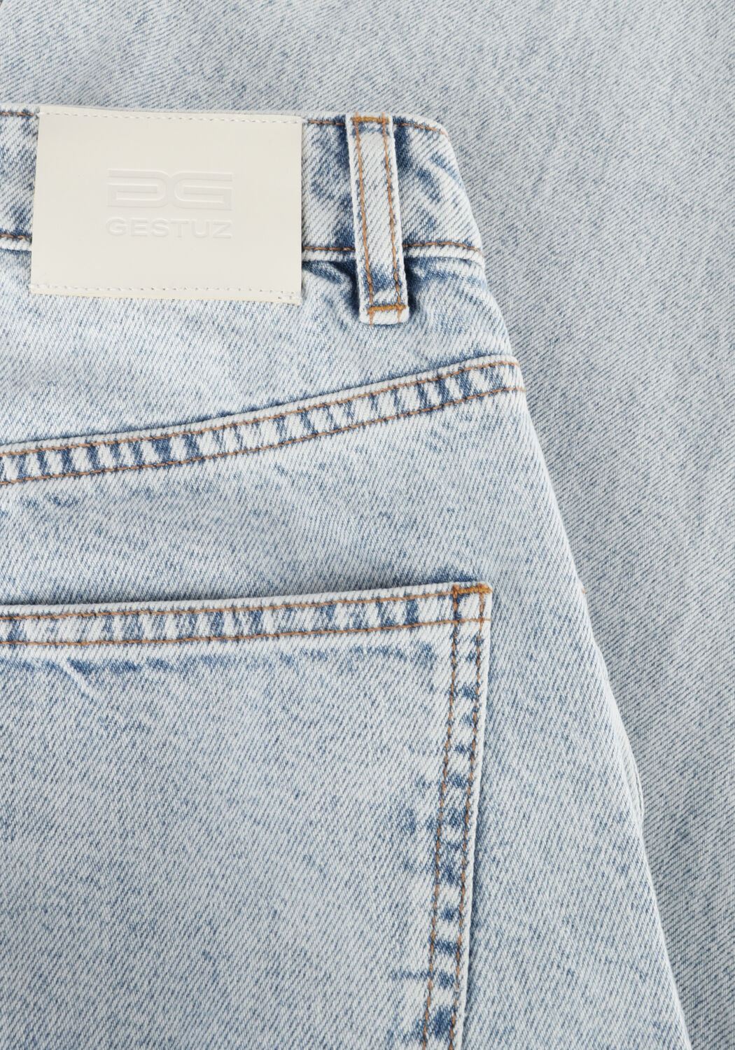 Lichtblauwe GESTUZ Wide jeans KAILYGZ HW WIDE JEANS - large