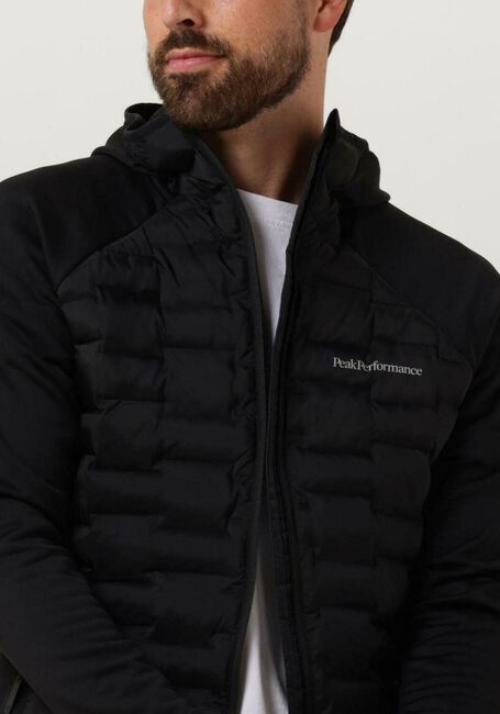 Zwarte PEAK PERFORMANCE Gewatteerde jas M ARGON HYBRID HOOD - large