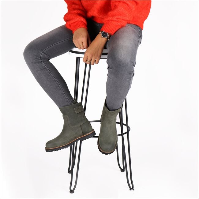 Groene SHABBIES Enkellaarsjes 181020134 Groene SHABBIES Enkellaarsjes 181020134 - large