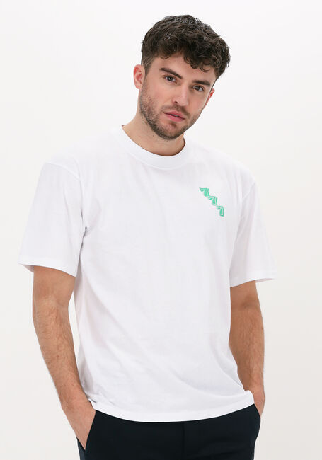Witte EDWIN T-shirt LUCKY OTOKO TS - large