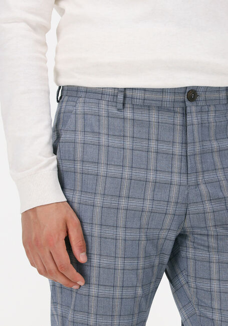 Lichtblauwe SELECTED HOMME Pantalon SLHLIM-TIMELOGAN BLU SND CHK TRS - large