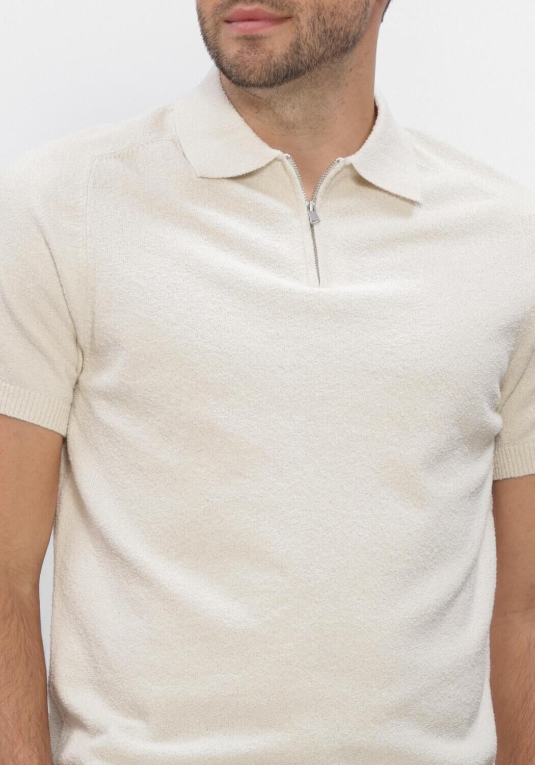 Ecru DSTREZZED Polo PETTAR POLO - large