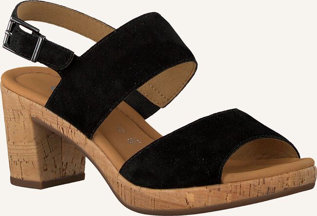 Zwarte GABOR Platte sandalen 777.1 Zwarte GABOR Platte sandalen 777.1 - large