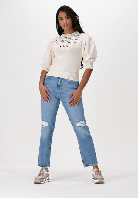 Creme LIU JO Trui ECS MAGLIA CHIUSA M/L POPELINE - large