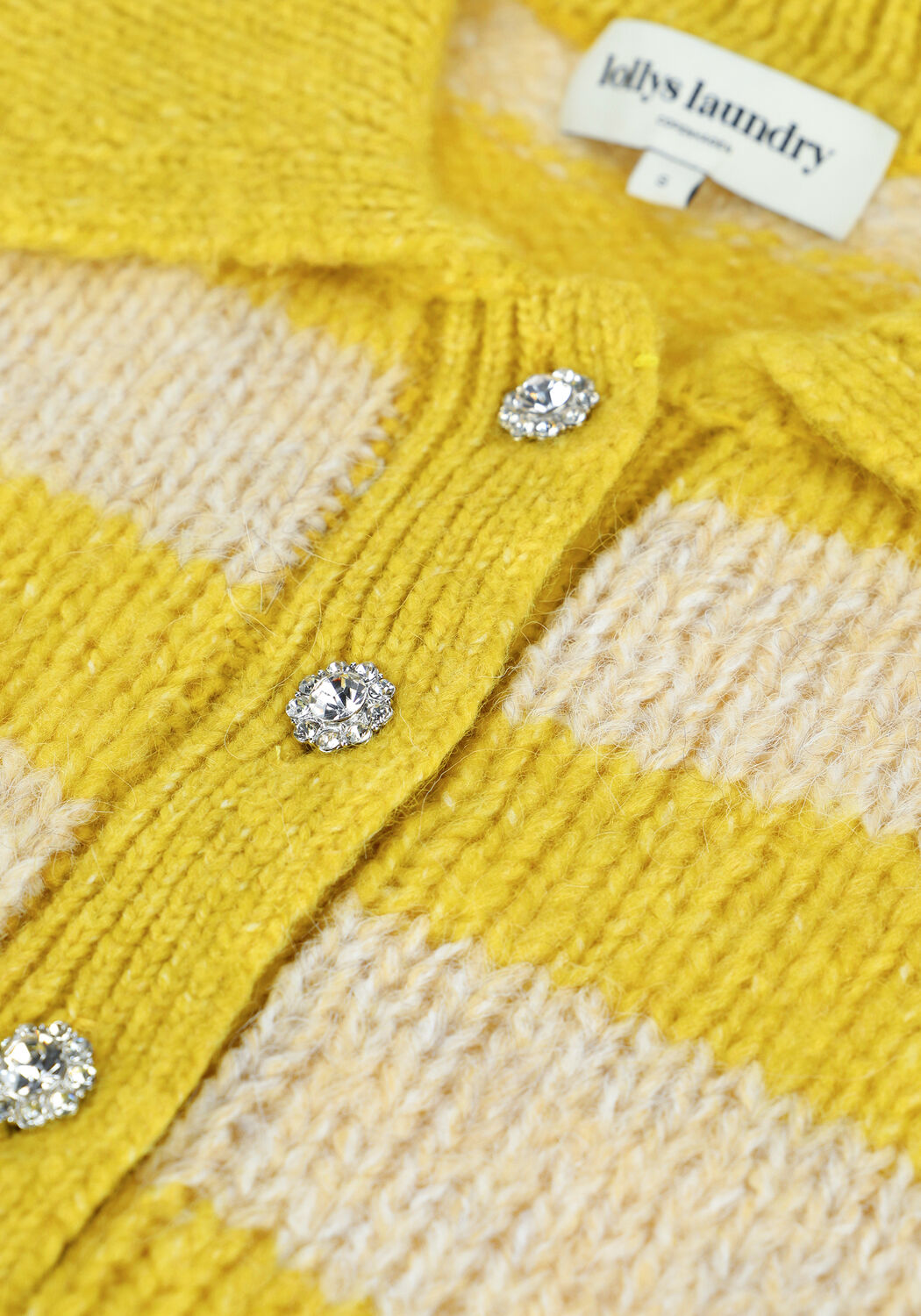 Gele LOLLYS LAUNDRY Trui DYLAN JUMPER - large