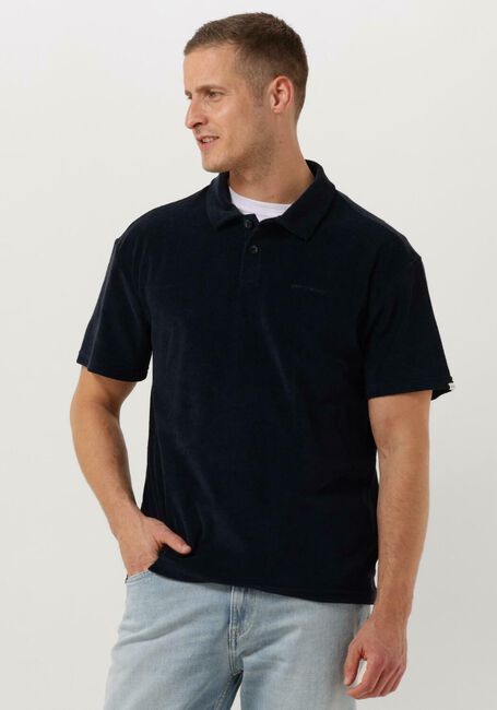 Donkerblauwe ANERKJENDT Polo AKKIKKI S/S FROTTE POLO TEE - large
