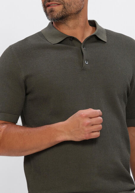 Groene PROFUOMO Polo POLO SS AERO EASE WAFFLE STRUCTURE - large