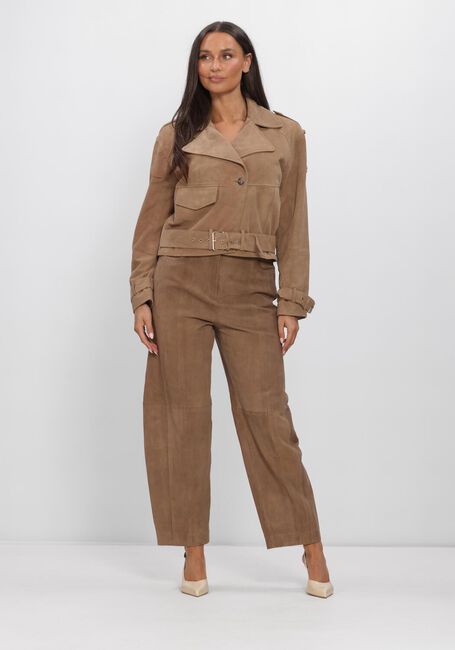 Beige IBANA Broeken PARAL SUEDE - large