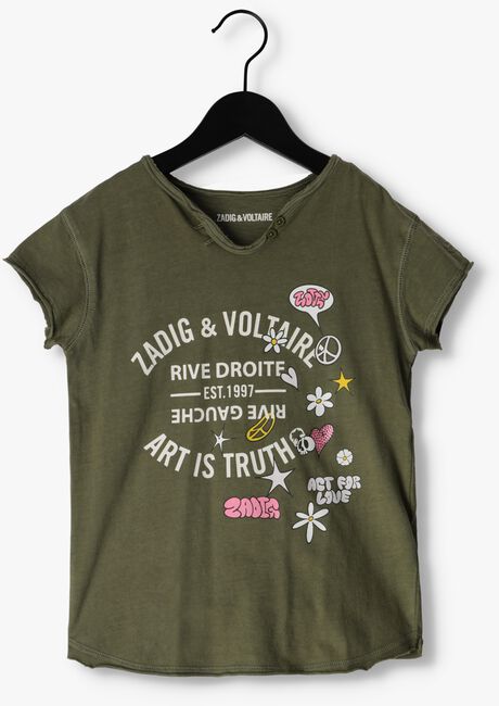 Groene ZADIG & VOLTAIRE T-shirt X15379 - large