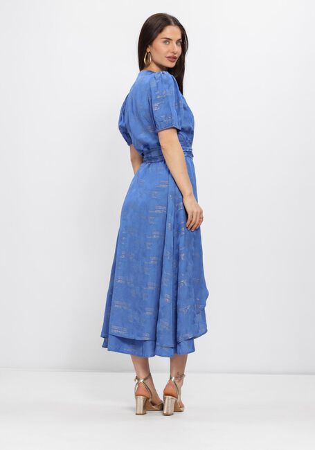 Blauwe FREEBIRD Midi jurk F-WV-JAC-FLOW-LUREX-26-1 - large