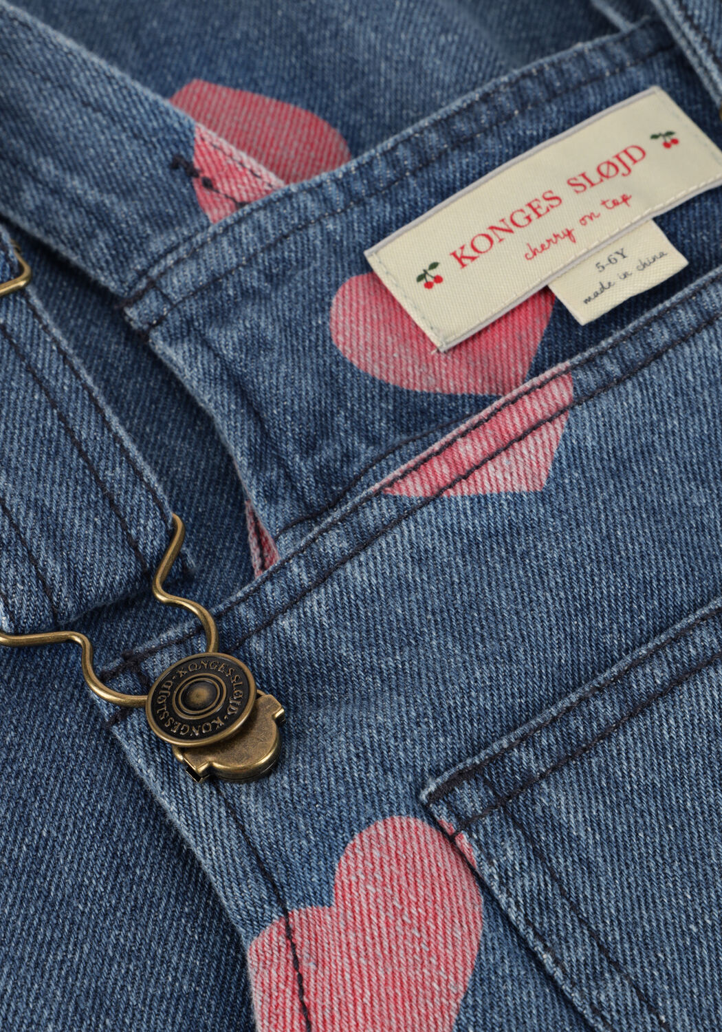 Blauwe KONGES SLOJD Tuinbroeken MAGOT OVERALLS AOP GOTS - large