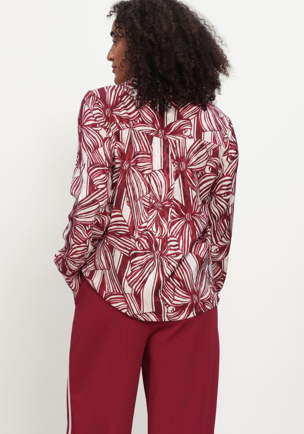 Bordeaux POM AMSTERDAM Blouses MILA RIBBON RED - large