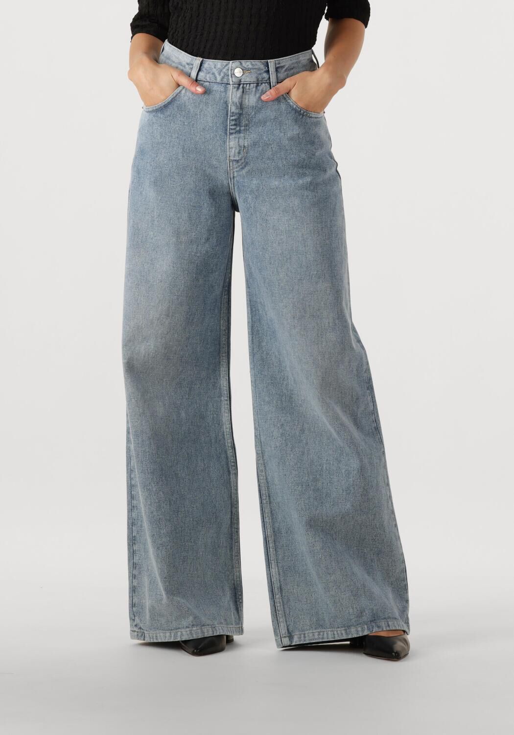 AAIKO Dames Jeans Charly Denim Blue Co 687 Blauw
