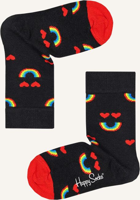 Zwarte HAPPY SOCKS Sokken KIDS RAINBOW SMILE Zwarte HAPPY SOCKS Sokken KIDS RAINBOW SMILE - large