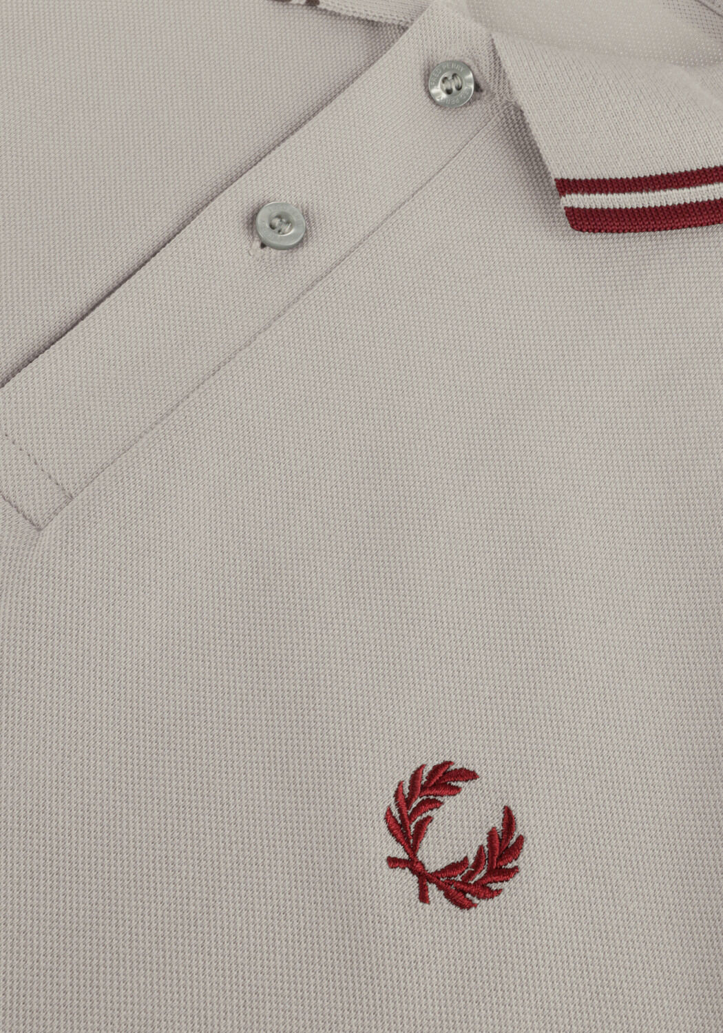 Lichtgrijze FRED PERRY Polo TWIN TIPPED FRED PERRY SHIRT - large