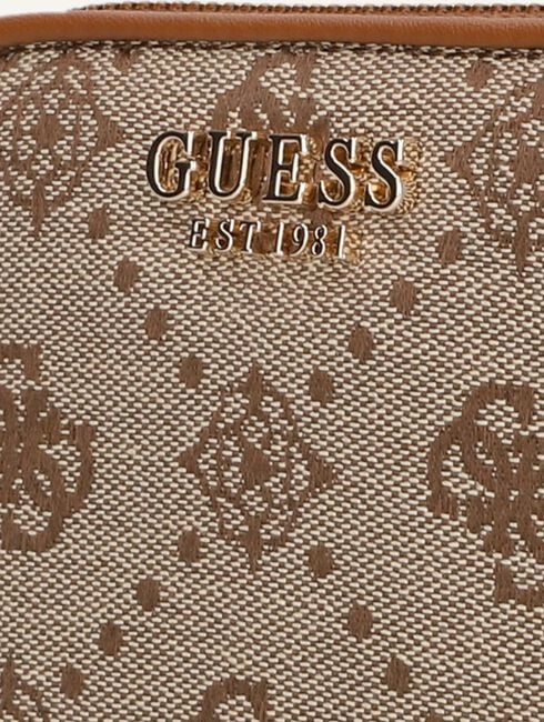 Bruine GUESS Portemonnee NEDA SLG SMALL ZIP AROUND Bruine GUESS Portemonnee NEDA SLG SMALL ZIP AROUND - large
