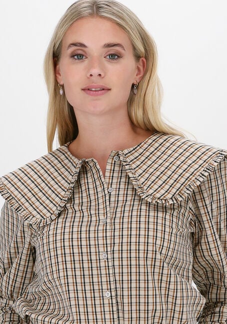 Zand CO'COUTURE Blouses CILIA COLLAR CHECK SHIRT - large