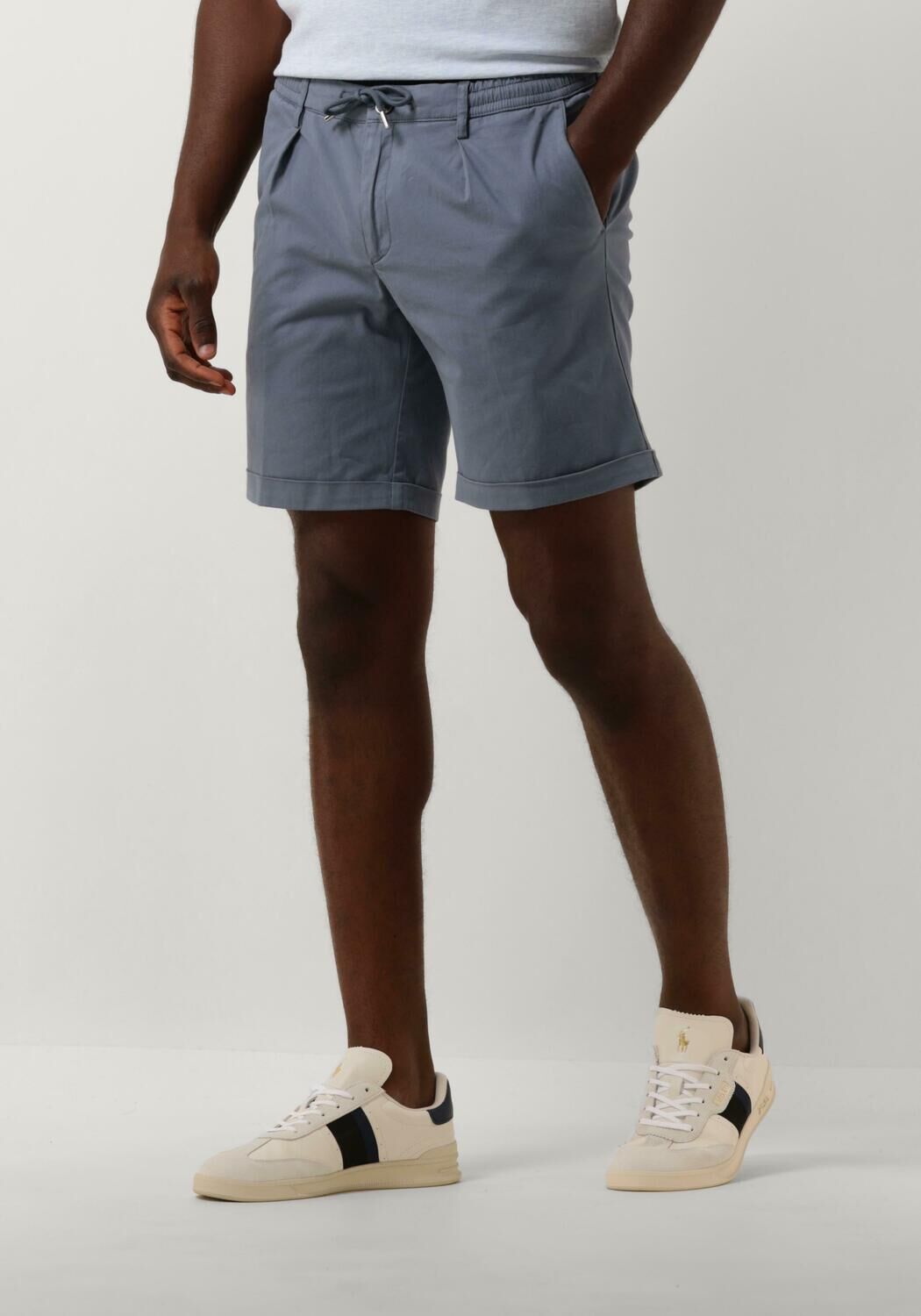 PROFUOMO Heren Broeken Trousers 845 Short Blauw