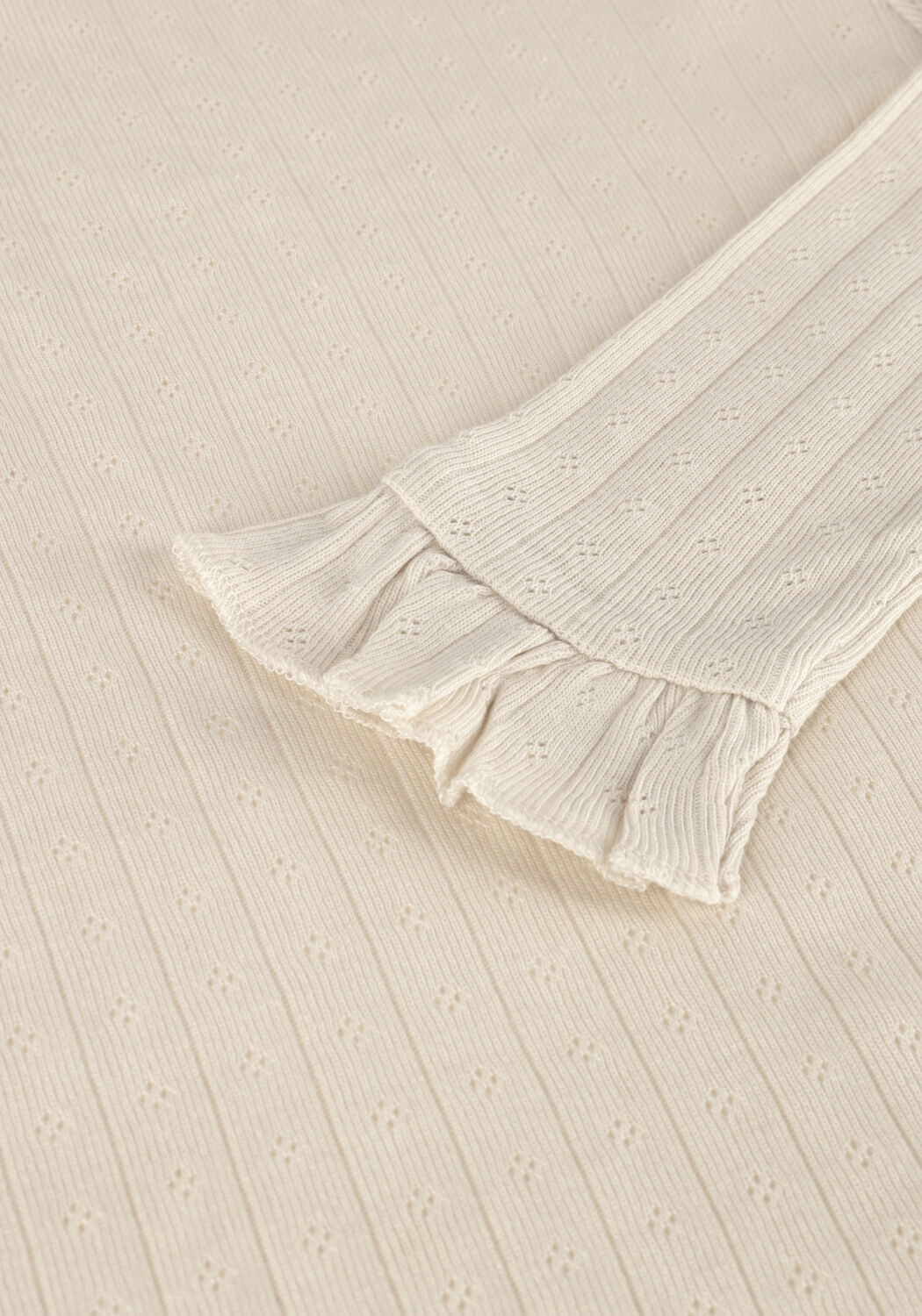 Ecru LIL' ATELIER Tops & T-shirts NMFRACHEL LS SLIM TOP JULY - large