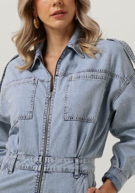 Blauwe ALIX THE LABEL Jumpsuit LADIES WOVEN DENIM JUMPSUIT - large