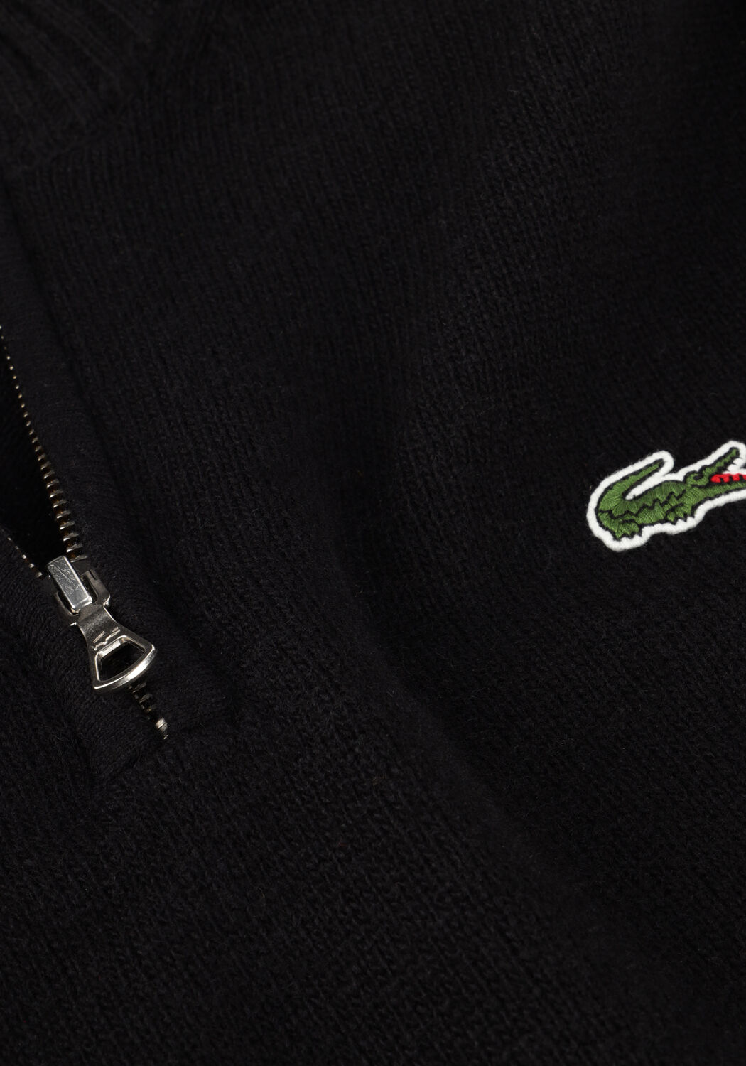 Zwarte LACOSTE Trui 1HA1 MEN SWEATER ZIP - large