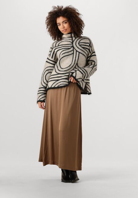 Beige SECOND FEMALE Maxirok ERMINE SKIRT - large