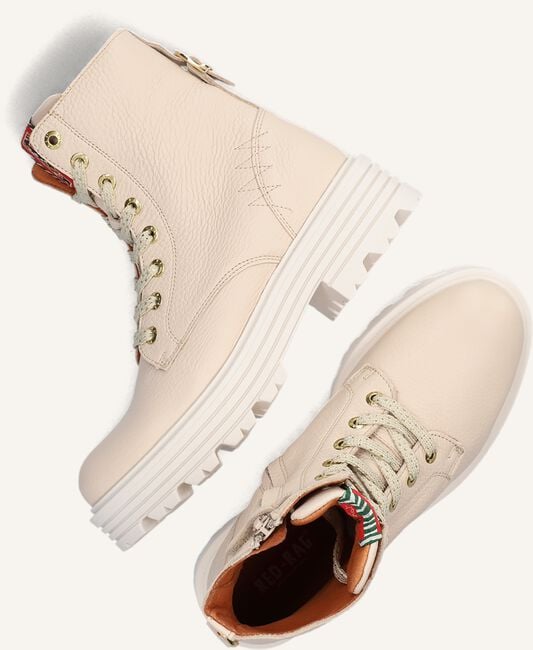 Beige RED-RAG Veterboots 12474 Beige RED-RAG Veterboots 12474 - large